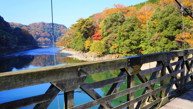 Uji-River Kyoto Amagase-Bridge 宇治川 天ヶ瀬橋