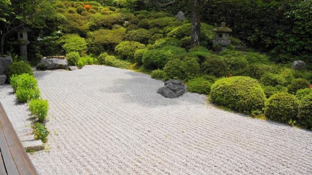 金福寺　方丈前枯山水庭園