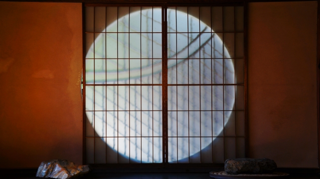 東福寺塔頭光明院の書院の吉野窓