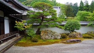 南禅寺の方丈庭園と美しい新緑