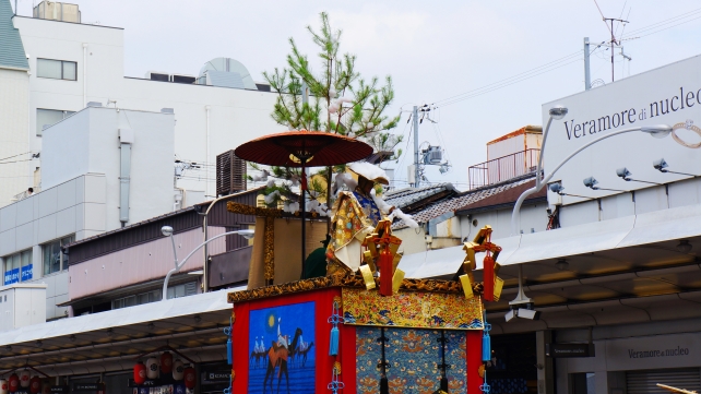 祇園祭の前祭の山鉾巡行での孟宗山（もうそうやま）