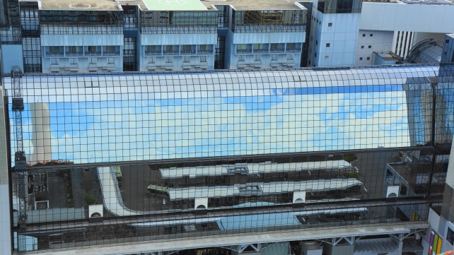 京都タワー展望室から見た駅ビル