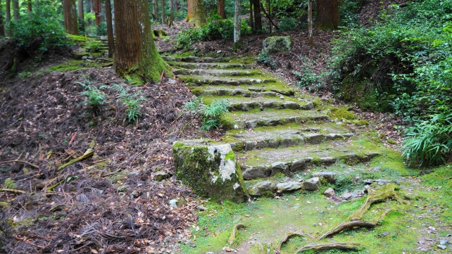 栂尾高山寺の石水院への参道