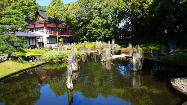 松尾大社　蓬莱の庭と瑞翔殿