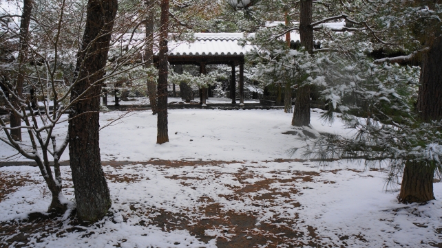 大徳寺 回廊 雪