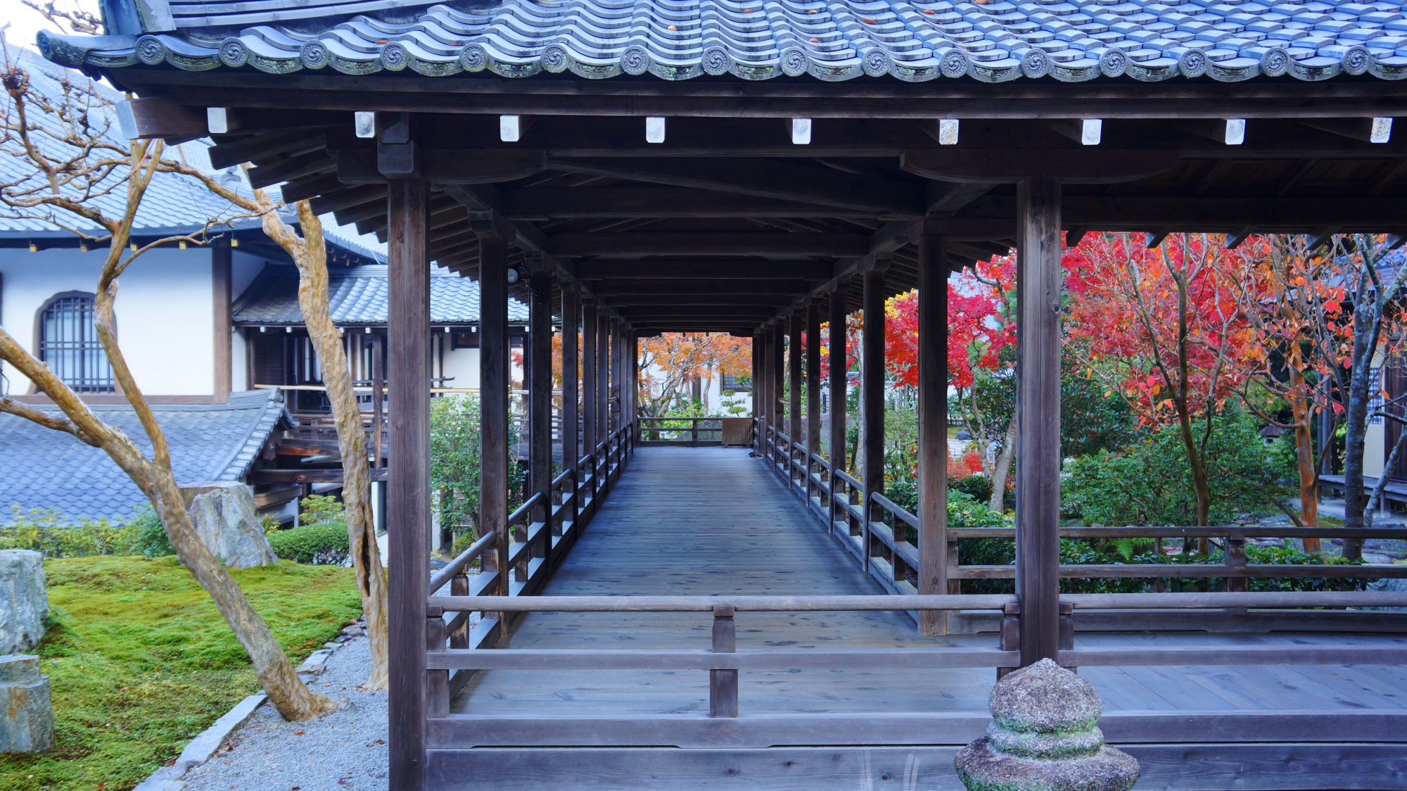 南禅寺方丈六道庭の趣きある回廊