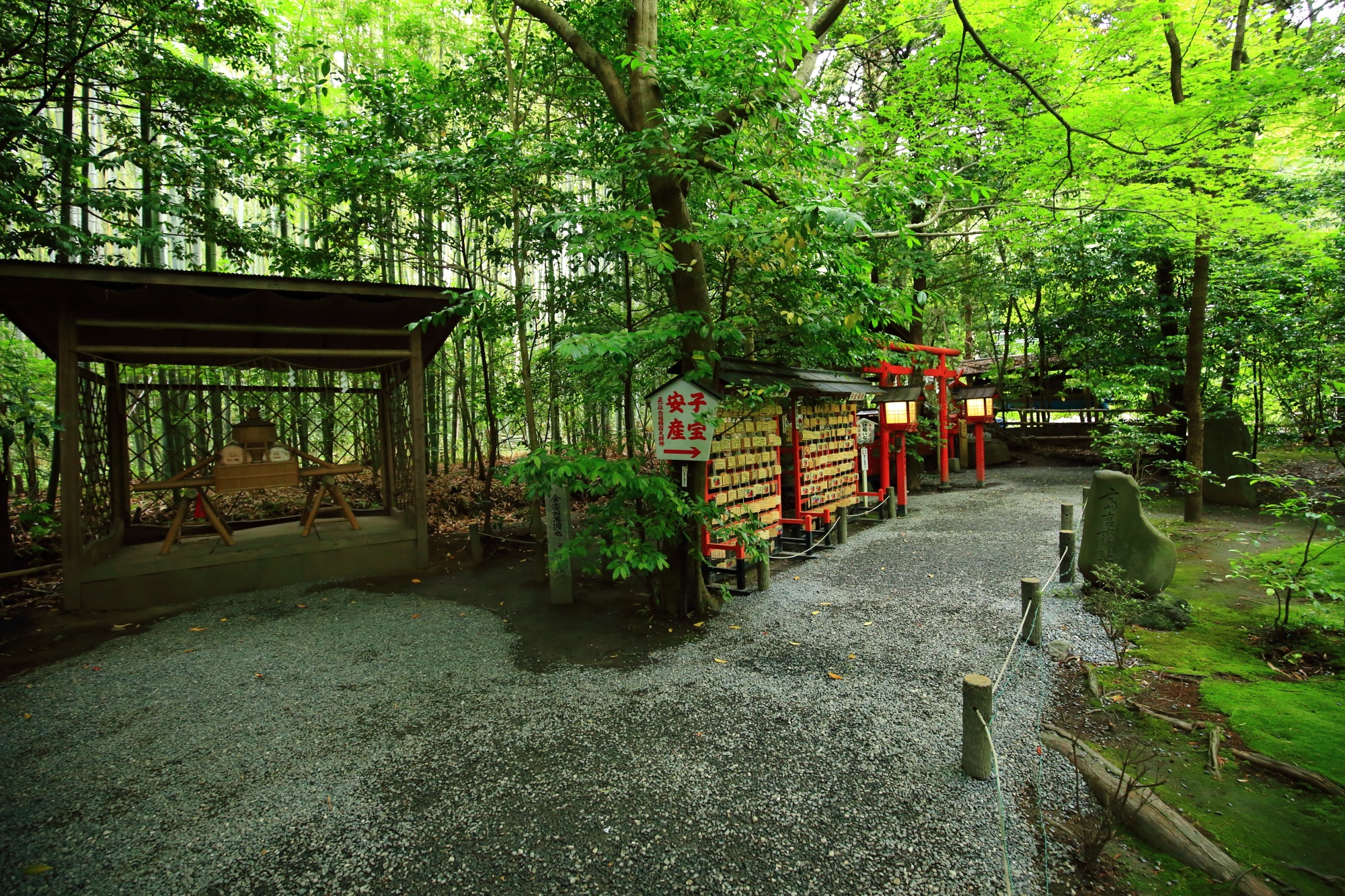 Nonomiya Jinja Shrine in Kyoto Japan