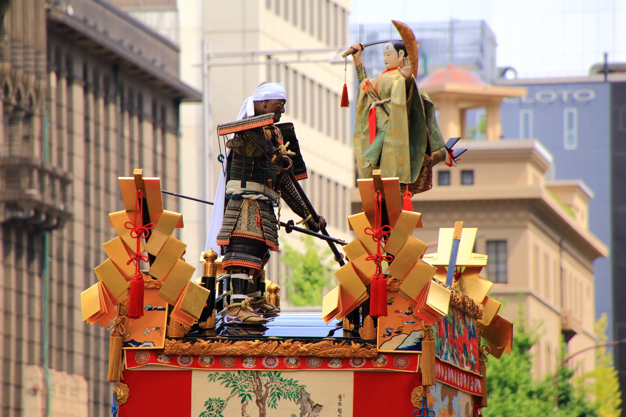 京都三大祭の祇園祭後祭の山鉾巡行の橋弁慶山