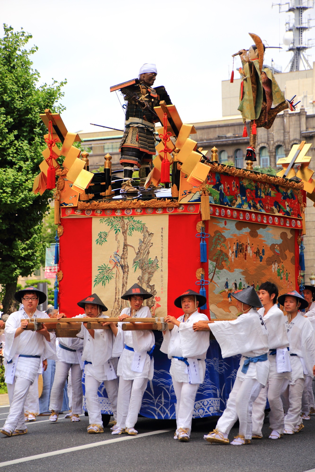 日本三大祭の祇園祭後祭の山鉾巡行の橋弁慶山
