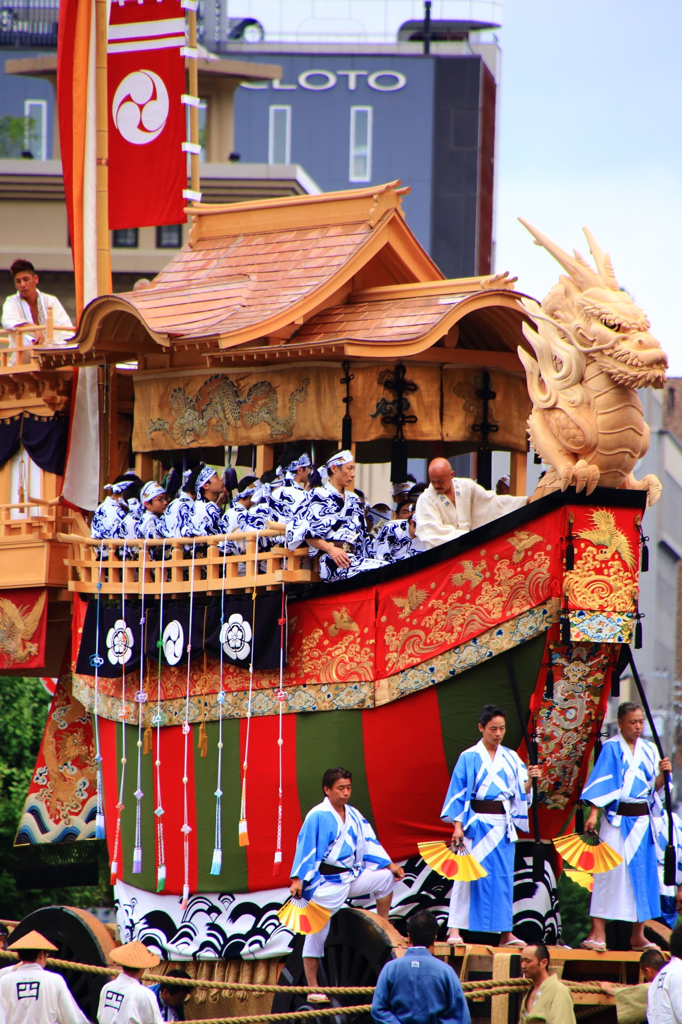 日本三大祭の祇園祭後祭の山鉾巡行の大船鉾