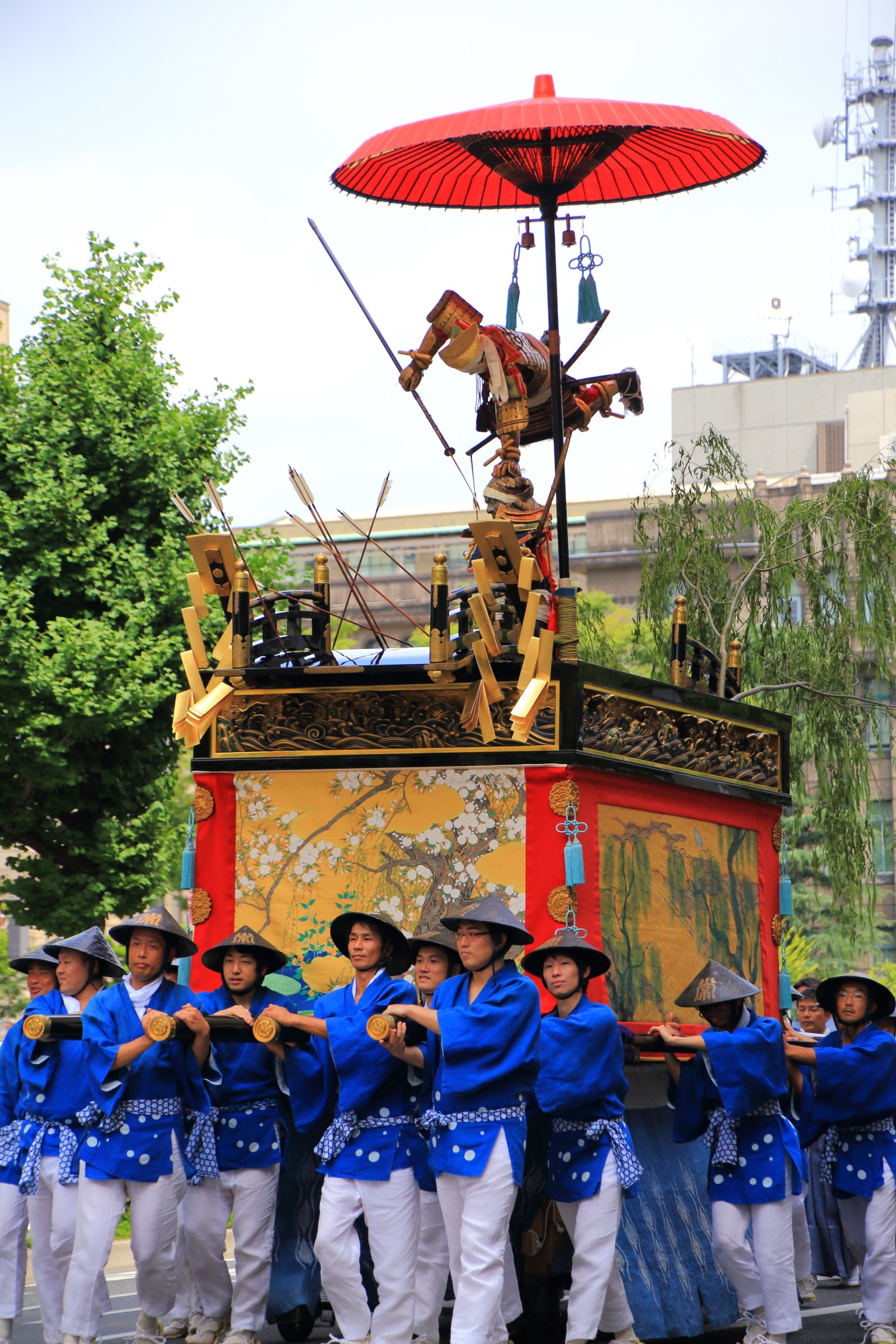 平家物語の宇治川の合戦を題材にした祇園祭の浄妙山