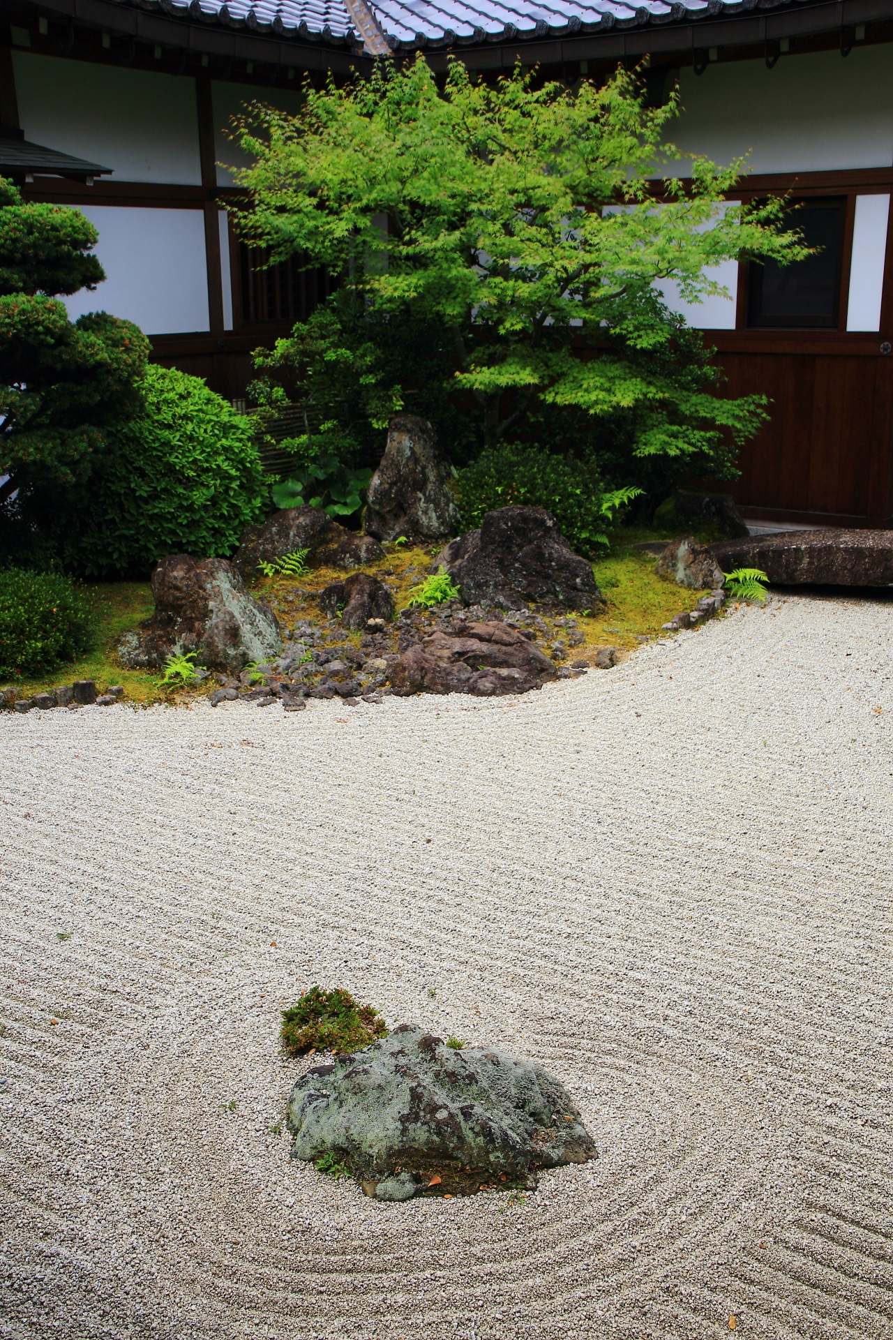 Kyoto Chisyakuin-Temple stone garden