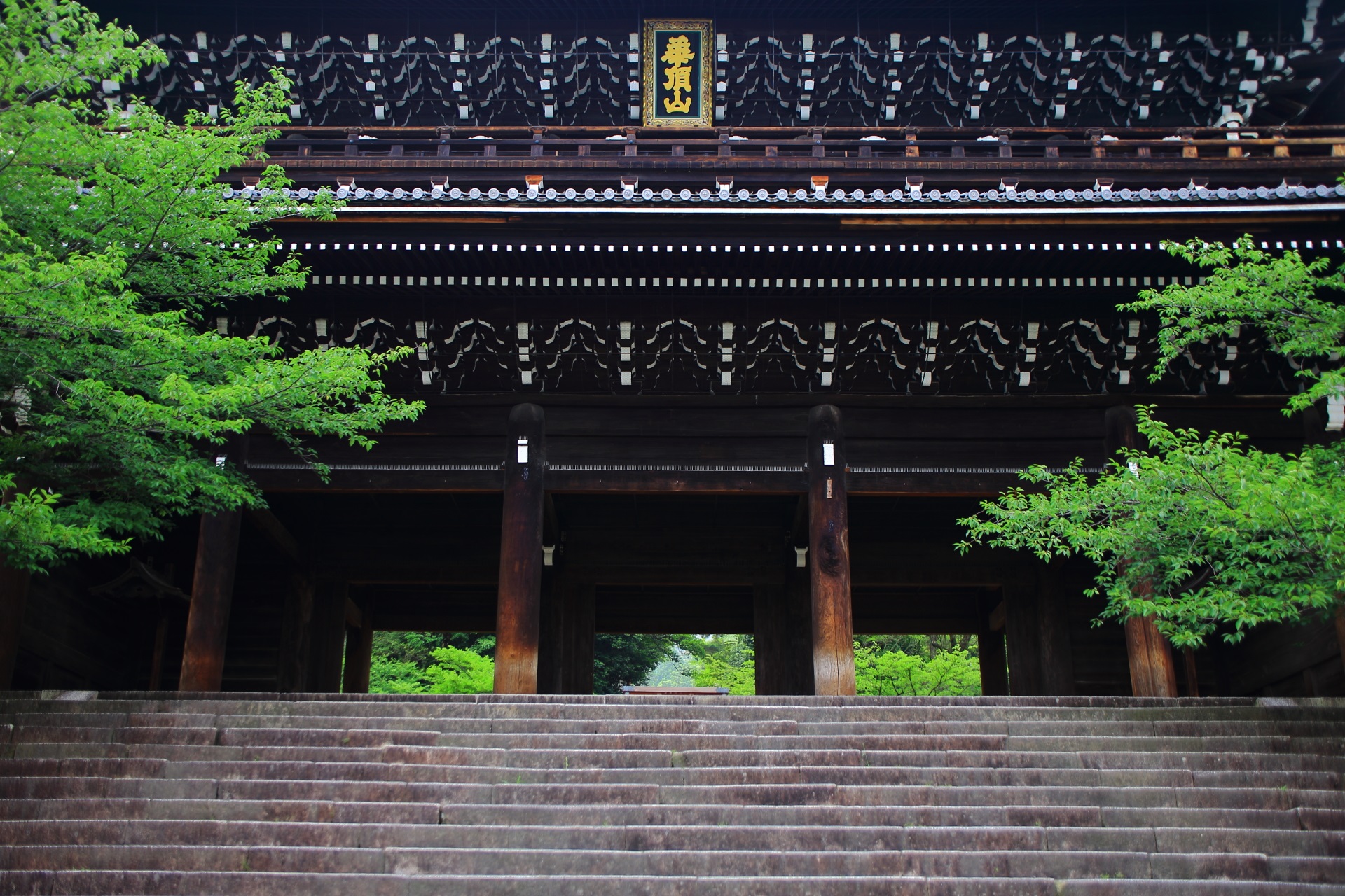 Sanmon which is a huge gate of Chionin-Temple in Kyoto,Japan