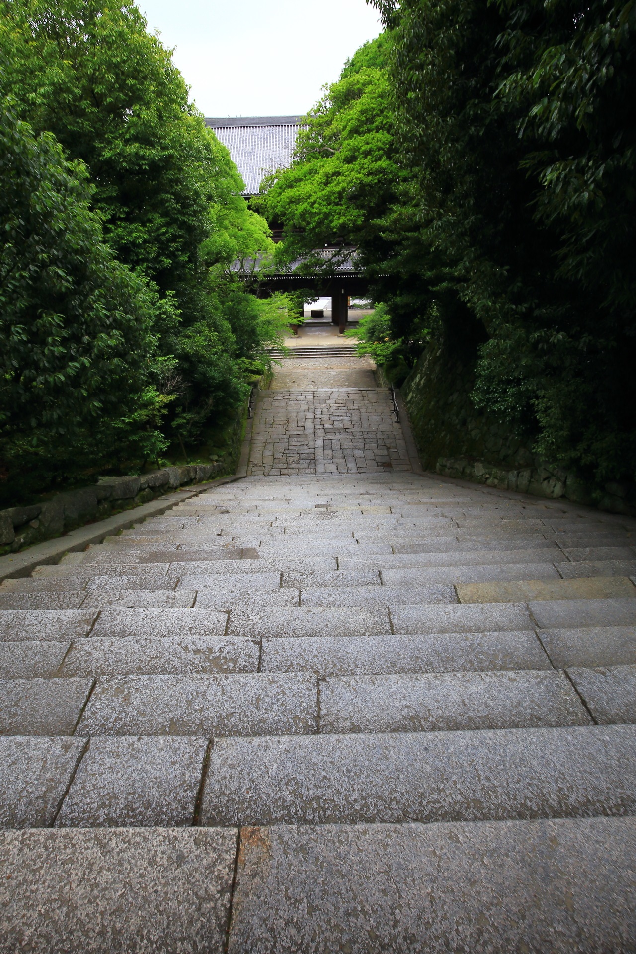 A stone stair called Otoko-Zaka of Chion-in Temple in Kyoto,Japan