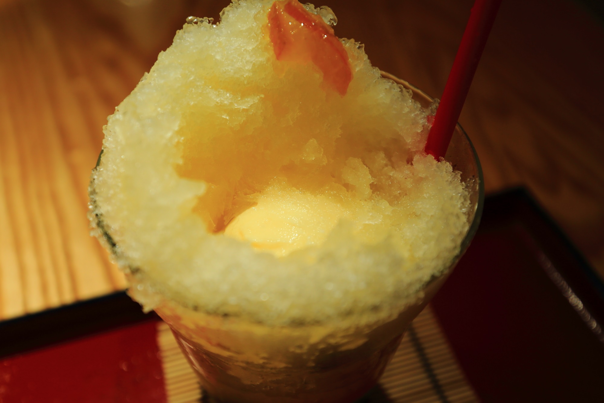 祇園小石の贅沢な夏柑氷