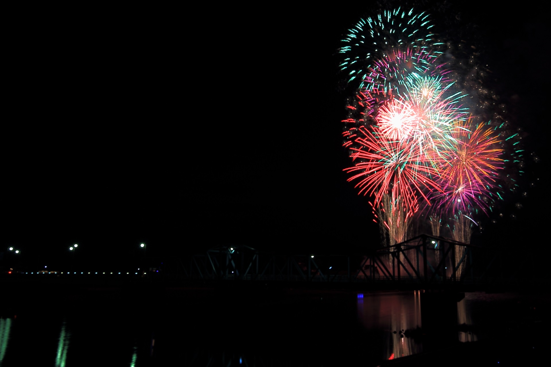 Fireworks festival in Nantan City, Kyoto, Japan