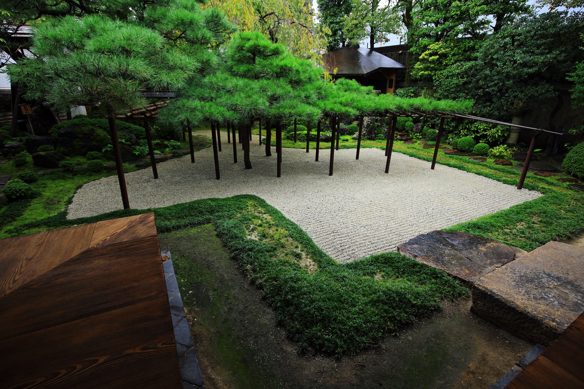A beautiful garden of Sumiya in Kyoto,Japan