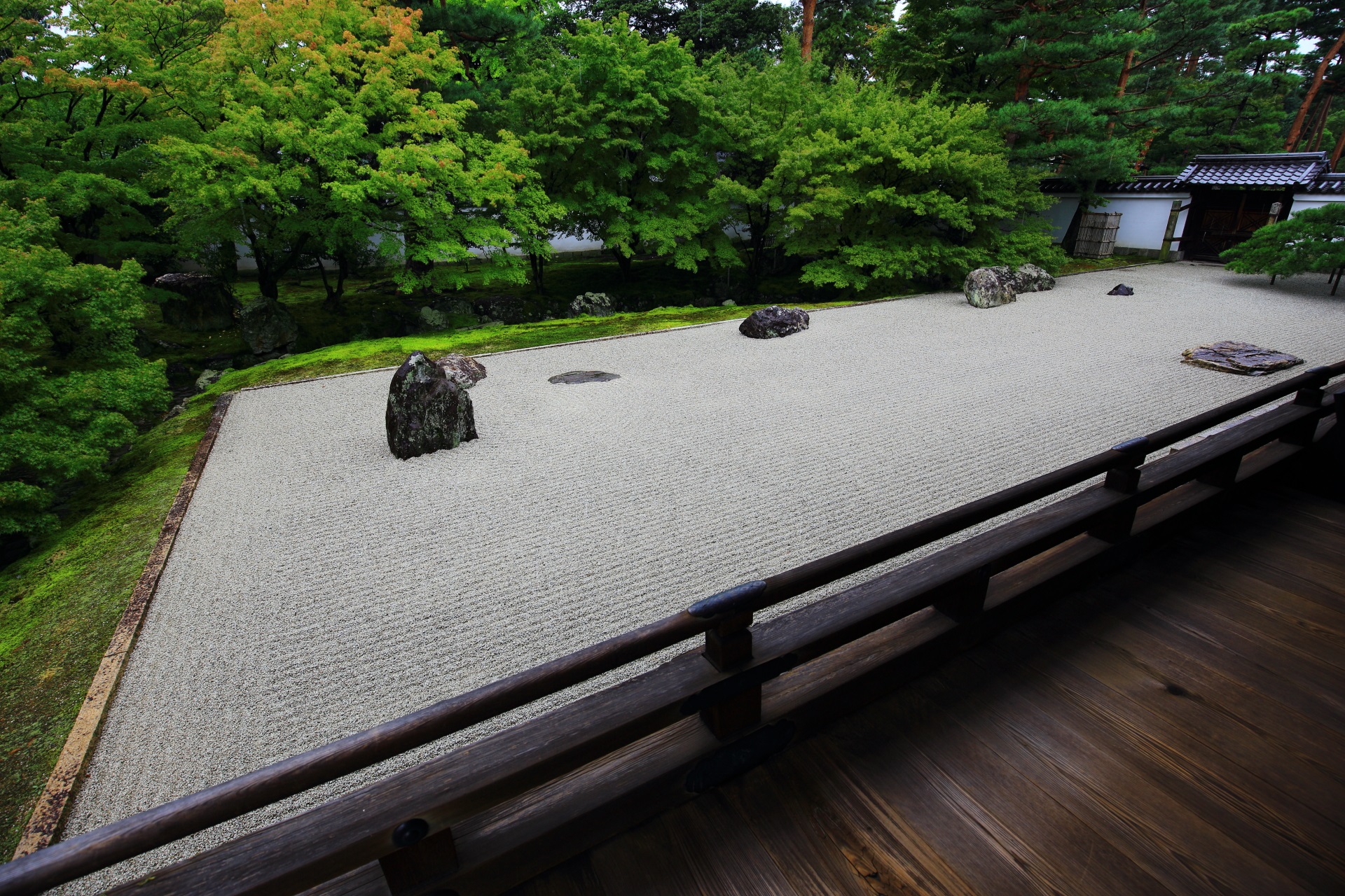 相国寺の素晴らしい庭園と情景